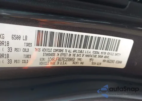 2014 Jeep Grand Cherokee Limited z USA, uszkodzony, nr VIN 1C4RJFBG7EC239052